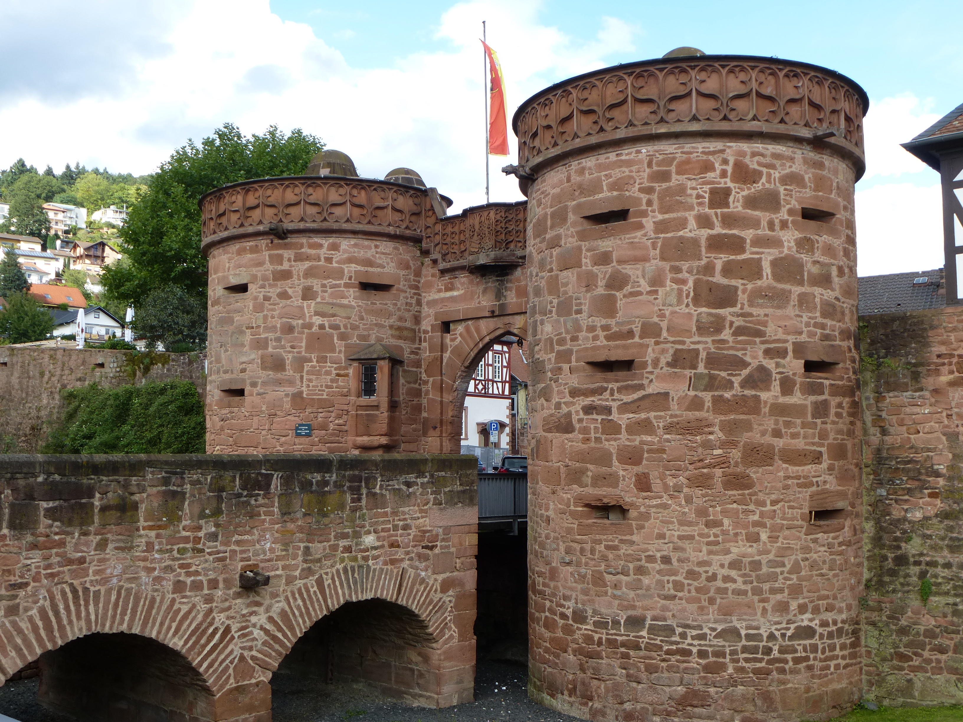  Architecture, Building, Castle, Fortress, Arch, Flag, Car, Transportation, Vehicle
