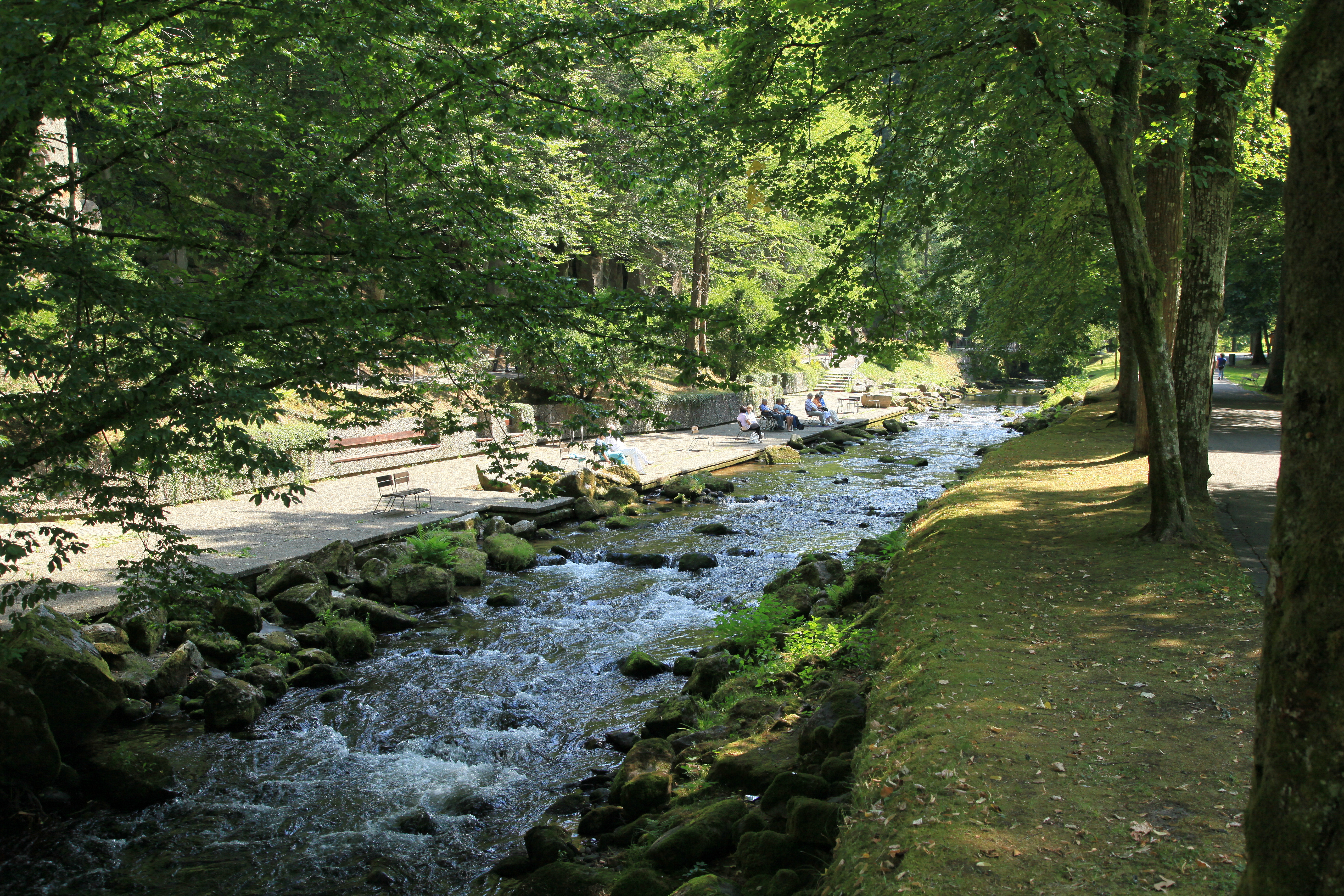 river, park
